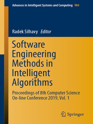 cover image of Software Engineering Methods in Intelligent Algorithms